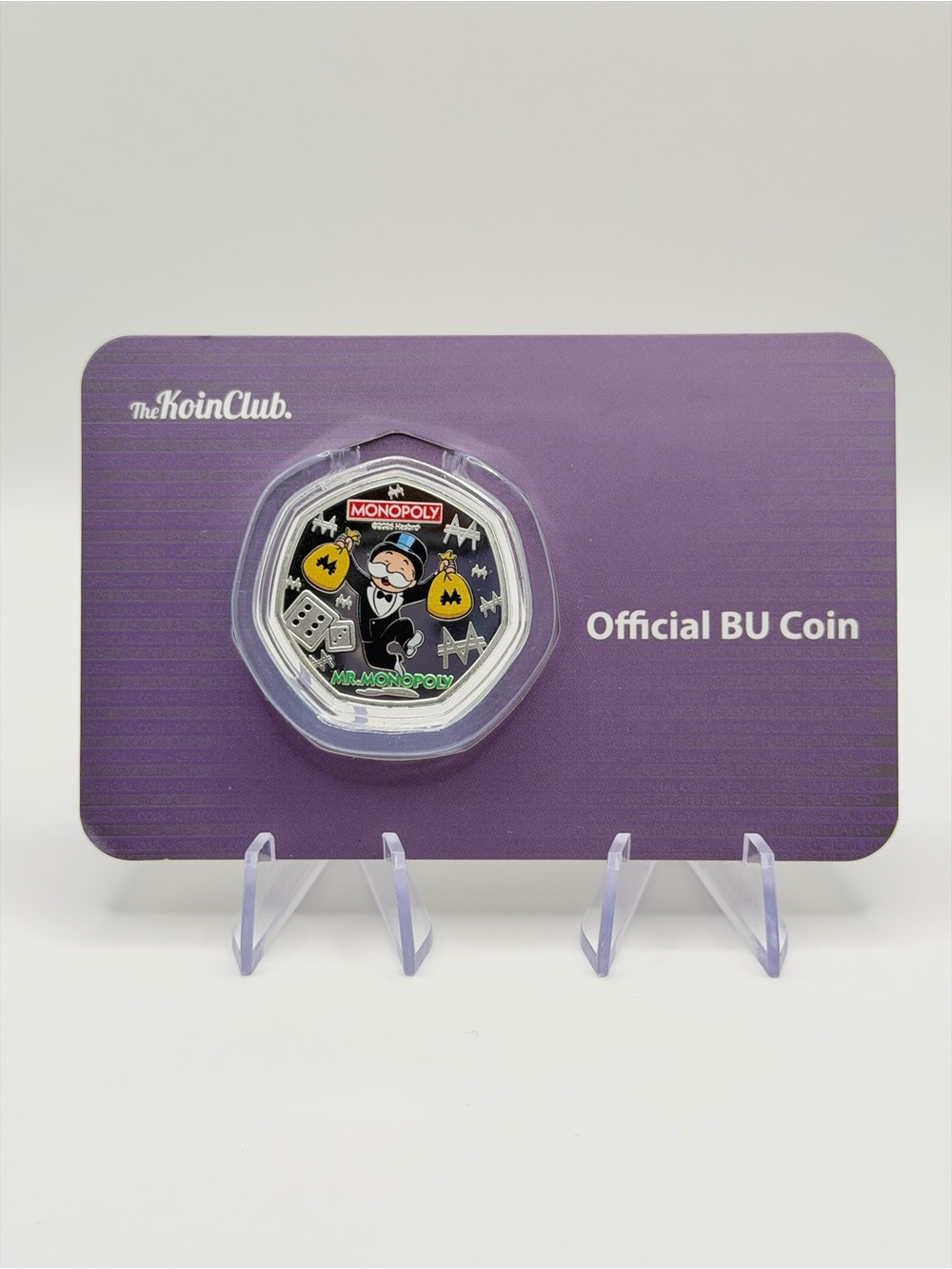 Official Monopoly Mr. Monopoly BU Coin The Koin Club Licensed